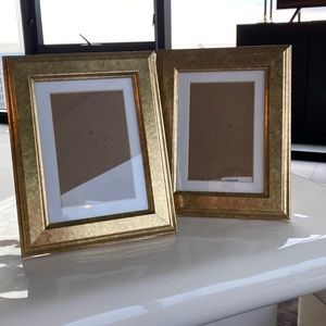 Set of two gold ikea picture frames